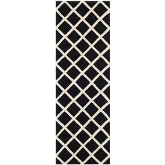 CHATHAM, BLACK / IVORY, 2'-3" X 7', Area Rug, CHT718K-27