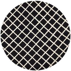 CHATHAM, BLACK / IVORY, 7' X 7' Round, Area Rug, CHT718K-7R
