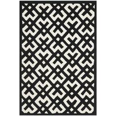 CHATHAM, IVORY / BLACK, 4' X 6', Area Rug, CHT719A-4