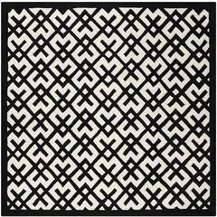 CHATHAM, IVORY / BLACK, 7' X 7' Square, Area Rug, CHT719A-7SQ