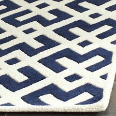 CHATHAM, DARK BLUE / IVORY, 2'-3" X 9', Area Rug, CHT719C-29