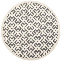 CHATHAM, DARK GREY / IVORY, 7' X 7' Round, Area Rug, CHT719D-7R