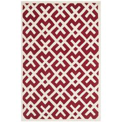 CHATHAM, RED / IVORY, 4' X 6', Area Rug, CHT719G-4