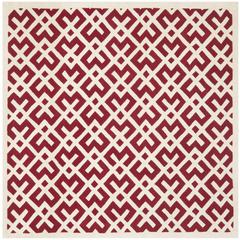 CHATHAM, RED / IVORY, 7' X 7' Square, Area Rug, CHT719G-7SQ