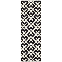 CHATHAM, BLACK / IVORY, 2'-3" X 7', Area Rug, CHT719K-27