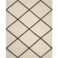 CHATHAM, IVORY / BLACK, 8' X 10', Area Rug, CHT720A-8