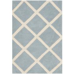 CHATHAM, BLUE / IVORY, 2' X 3', Area Rug, CHT720B-2
