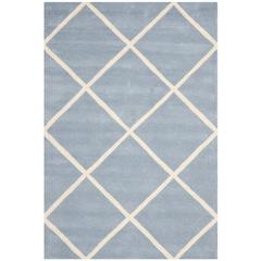 CHATHAM, BLUE / IVORY, 3' X 5', Area Rug, CHT720B-3