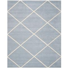 CHATHAM, BLUE / IVORY, 8' X 10', Area Rug, CHT720B-8