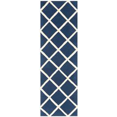 CHATHAM, DARK BLUE / IVORY, 2'-3" X 7', Area Rug, CHT720C-27