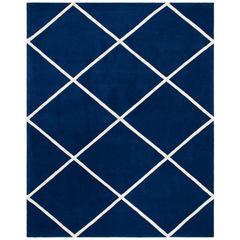 CHATHAM, DARK BLUE / IVORY, 8'-9" X 12', Area Rug, CHT720C-9