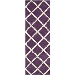 CHATHAM, PURPLE / IVORY, 2'-3" X 7', Area Rug, CHT720F-27