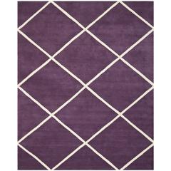 CHATHAM, PURPLE / IVORY, 8' X 10', Area Rug, CHT720F-8