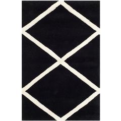 CHATHAM, BLACK / IVORY, 2' X 3', Area Rug, CHT720K-2