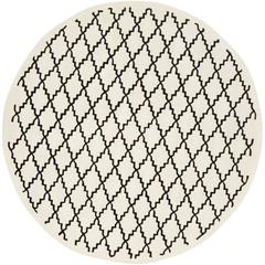 CHATHAM, IVORY / BLACK, 7' X 7' Round, Area Rug, CHT721A-7R