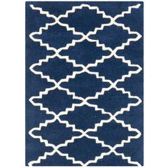 CHATHAM, DARK BLUE / IVORY, 2' X 3', Area Rug, CHT721C-2