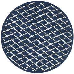 CHATHAM, DARK BLUE / IVORY, 7' X 7' Round, Area Rug, CHT721C-7R