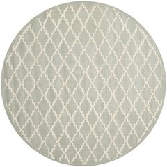 CHATHAM, LIGHT BLUE / IVORY, 7' X 7' Round, Area Rug, CHT721E-7R
