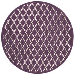 CHATHAM, PURPLE / IVORY, 7' X 7' Round, Area Rug, CHT721F-7R