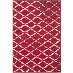 CHATHAM, RED / IVORY, 4' X 6', Area Rug, CHT721G-4