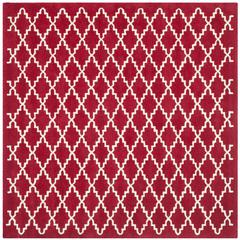 CHATHAM, RED / IVORY, 7' X 7' Square, Area Rug, CHT721G-7SQ
