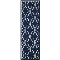 CHATHAM, DARK BLUE / IVORY, 2'-3" X 7', Area Rug, CHT723C-27