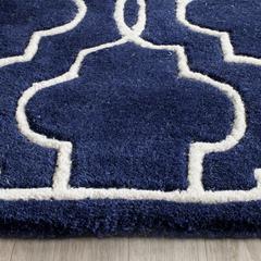 CHATHAM, DARK BLUE / IVORY, 2'-3" X 5', Area Rug, CHT723C-25