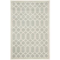 CHATHAM, GREY / IVORY, 6' X 9', Area Rug, CHT725E-6