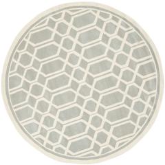 CHATHAM, GREY / IVORY, 5' X 5' Round, Area Rug, CHT725E-5R