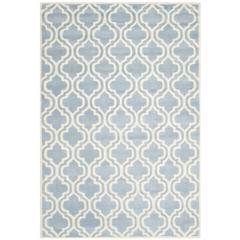 CHATHAM, BLUE / IVORY, 6' X 9', Area Rug, CHT727B-6