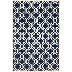 CHATHAM, DARK BLUE / IVORY, 6' X 9', Area Rug, CHT727C-6