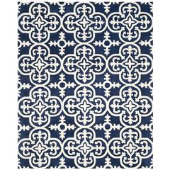 CHATHAM, DARK BLUE / IVORY, 8' X 10', Area Rug, CHT729C-8