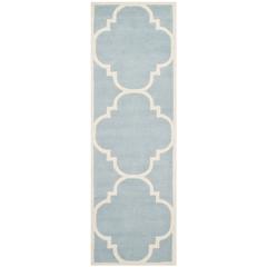CHATHAM, BLUE / IVORY, 2'-3" X 11', Area Rug, CHT730B-211