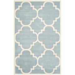CHATHAM, BLUE / IVORY, 5' X 8', Area Rug, CHT730B-5