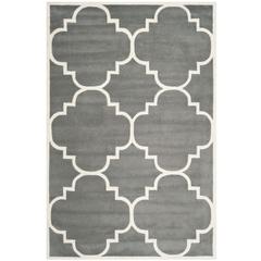 CHATHAM, DARK GREY / IVORY, 6' X 9', Area Rug, CHT730D-6