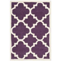 CHATHAM, PURPLE / IVORY, 2' X 3', Area Rug, CHT730F-2