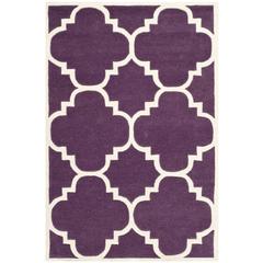 CHATHAM, PURPLE / IVORY, 4' X 6', Area Rug, CHT730F-4