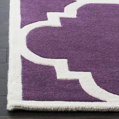 CHATHAM, PURPLE / IVORY, 5' X 8', Area Rug, CHT730F-5