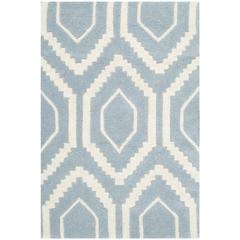 CHATHAM, BLUE / IVORY, 2' X 3', Area Rug, CHT731B-2