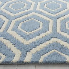 CHATHAM, BLUE / IVORY, 5' X 8', Area Rug, CHT731B-5