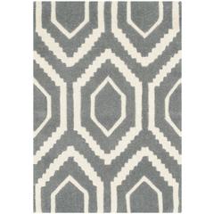 CHATHAM, DARK GREY / IVORY, 2' X 3', Area Rug, CHT731D-2
