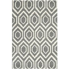 CHATHAM, DARK GREY / IVORY, 4' X 6', Area Rug, CHT731D-4