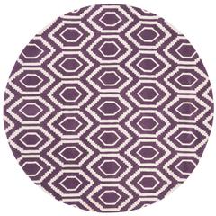 CHATHAM, PURPLE / IVORY, 7' X 7' Round, Area Rug, CHT731F-7R