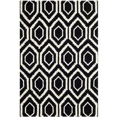 CHATHAM, BLACK / IVORY, 4' X 6', Area Rug, CHT731K-4