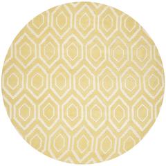 CHATHAM, LIGHT GOLD / IVORY, 7' X 7' Round, Area Rug, CHT731L-7R