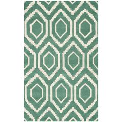 CHATHAM, TEAL / IVORY, 3' X 5', Area Rug, CHT731T-3