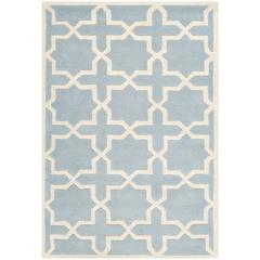CHATHAM, BLUE / IVORY, 4' X 6', Area Rug, CHT732B-4