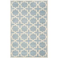CHATHAM, BLUE / IVORY, 6' X 9', Area Rug, CHT732B-6
