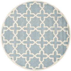 CHATHAM, BLUE / IVORY, 7' X 7' Round, Area Rug, CHT732B-7R