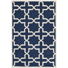 CHATHAM, DARK BLUE / IVORY, 3' X 5', Area Rug, CHT732C-3